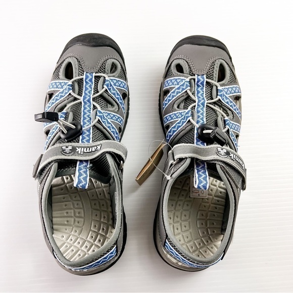 Kamik Sandals womens 10 Islander 2 Blue Grey Hook Loop Shoes Outdoors - Picture 7 of 11